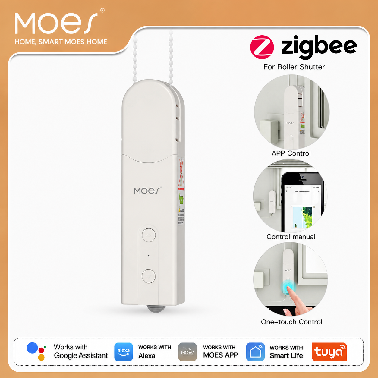 Smart Home Blinds - MOES ZigBee Smart DIY Motorized Roller