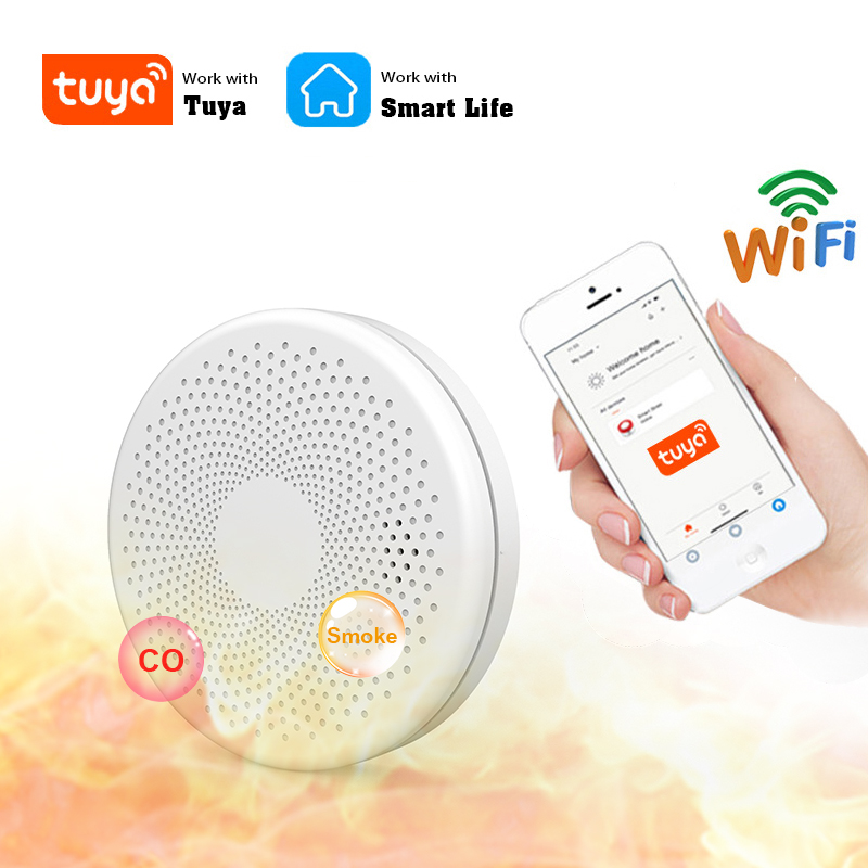2 in 1 Version WiFi Tuya Smart - Smart Smoke Detector recension och pris