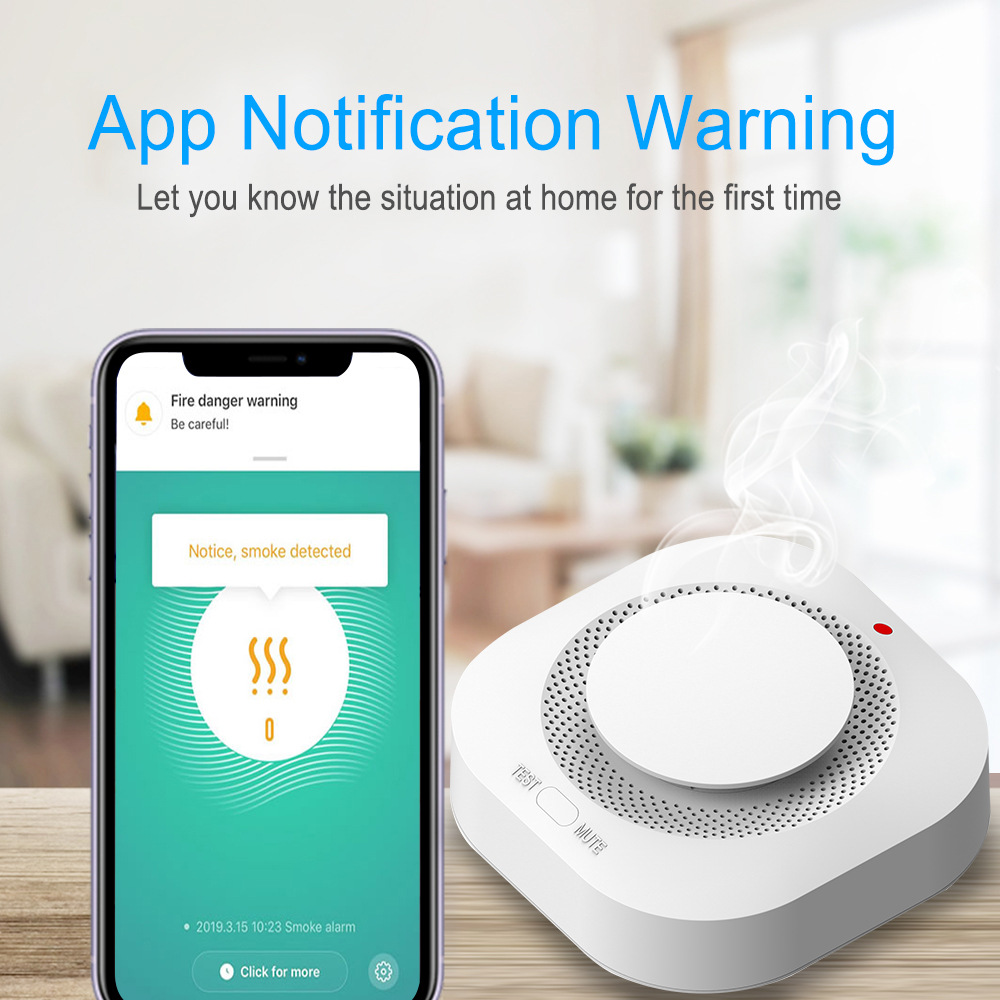 Tuya WiFi Zigbee Smoke Alarm – - Smart Smoke Detector recension och pris