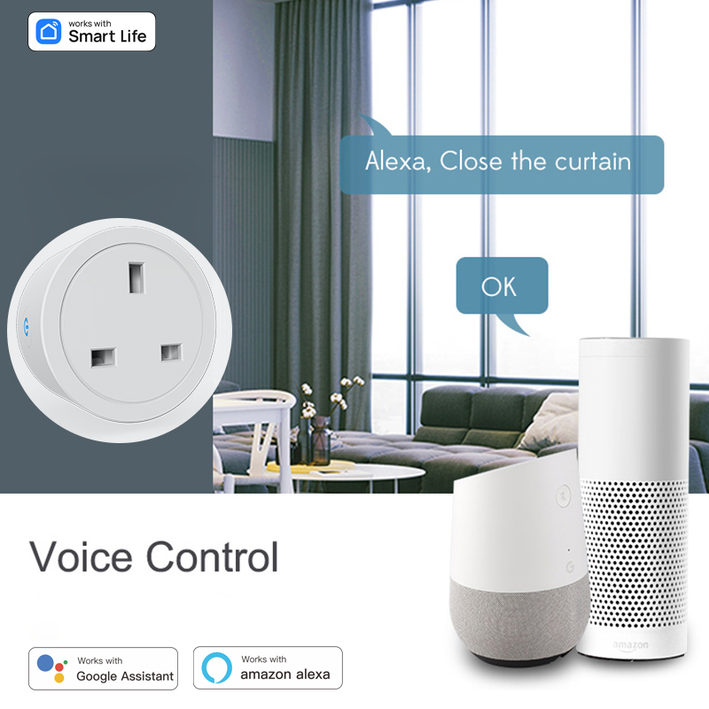 Tuya UK-Style Round Plug 16A W - Smart Home Or Smart Home recension och pris