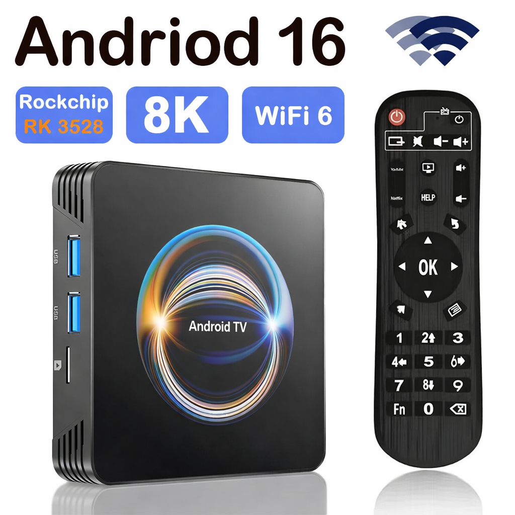 Android 16.0 TV Box 4K HD Stre - Smart Home Youtube recension och pris