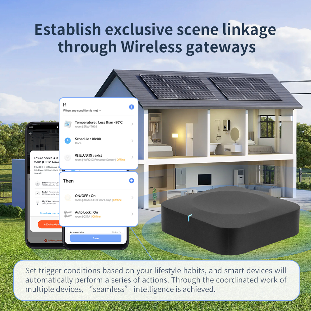 Tuya Dual-Band Gateway 2.4G/5G - Smart Home Wifi Hub recension och pris