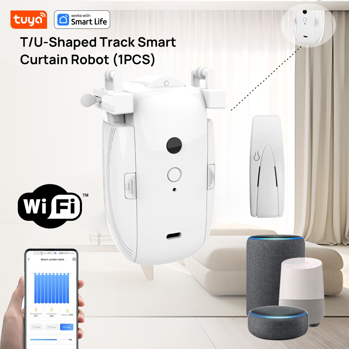 Tuya Smart WiFi Curtain Robot  - Smart Home Wifi Hub recension och pris