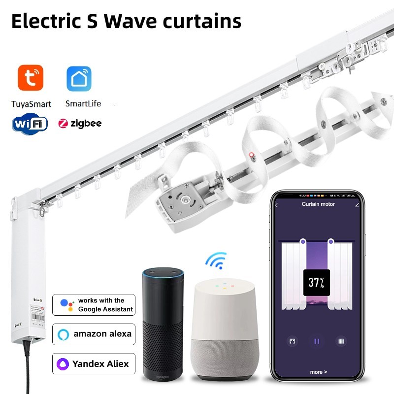 S Wave Smart Curtain Track Sys - Smart Home Blinds recension och pris