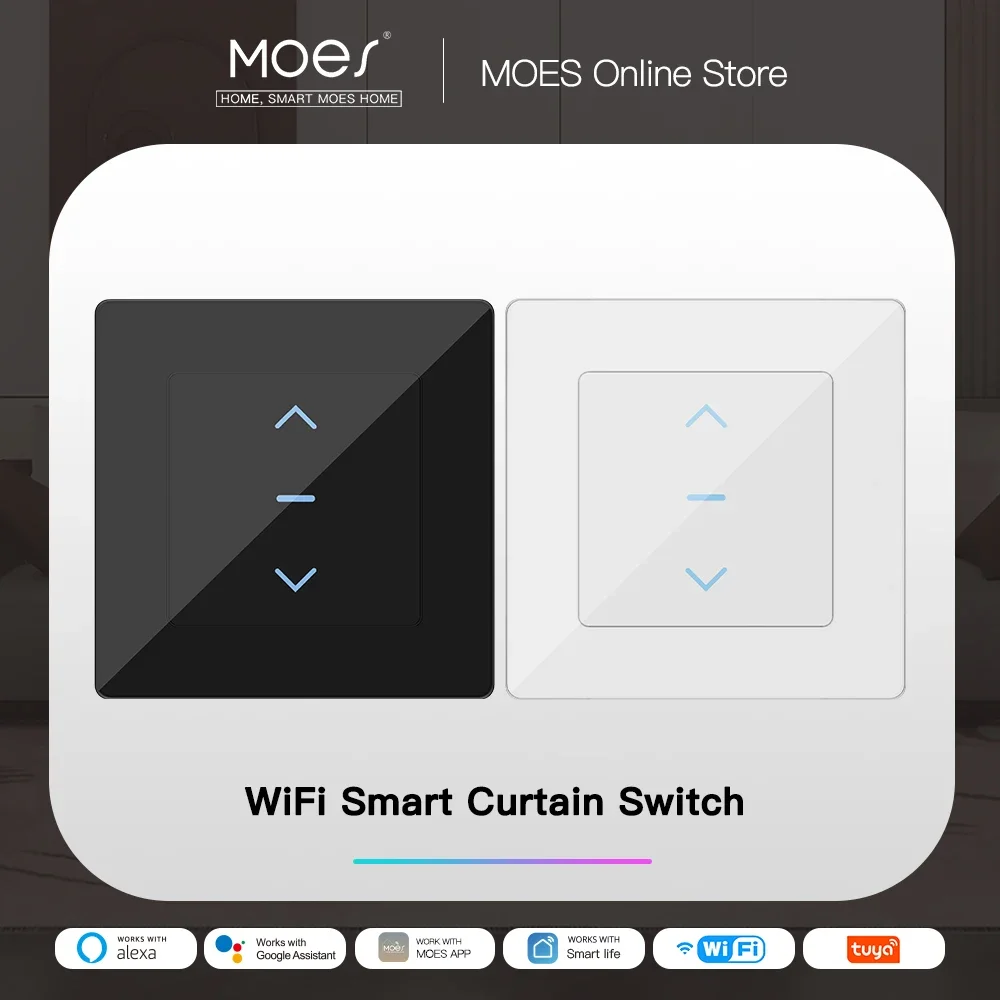 MOES Touch Design WiFi Smart C - Smart Home Blinds recension och pris