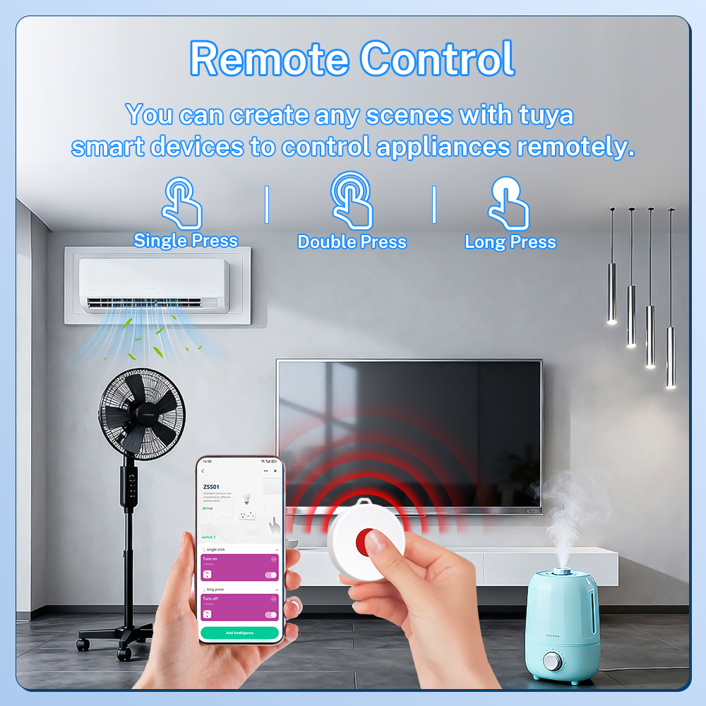 Tuya ZigBee Smart Button IP65  - Smart Home Zigbee recension och pris