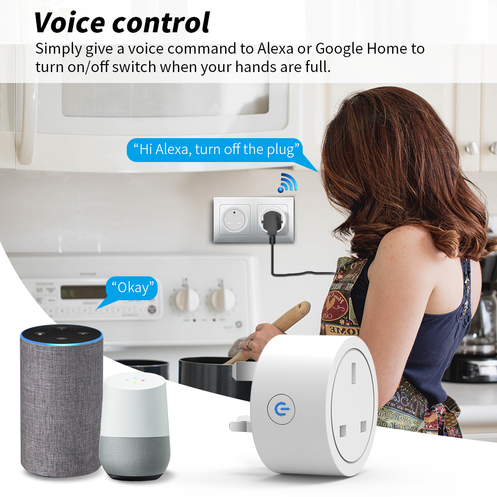 20A Tuya WiFi Smart UK Plug So - Smart Home Or Smart Home recension och pris