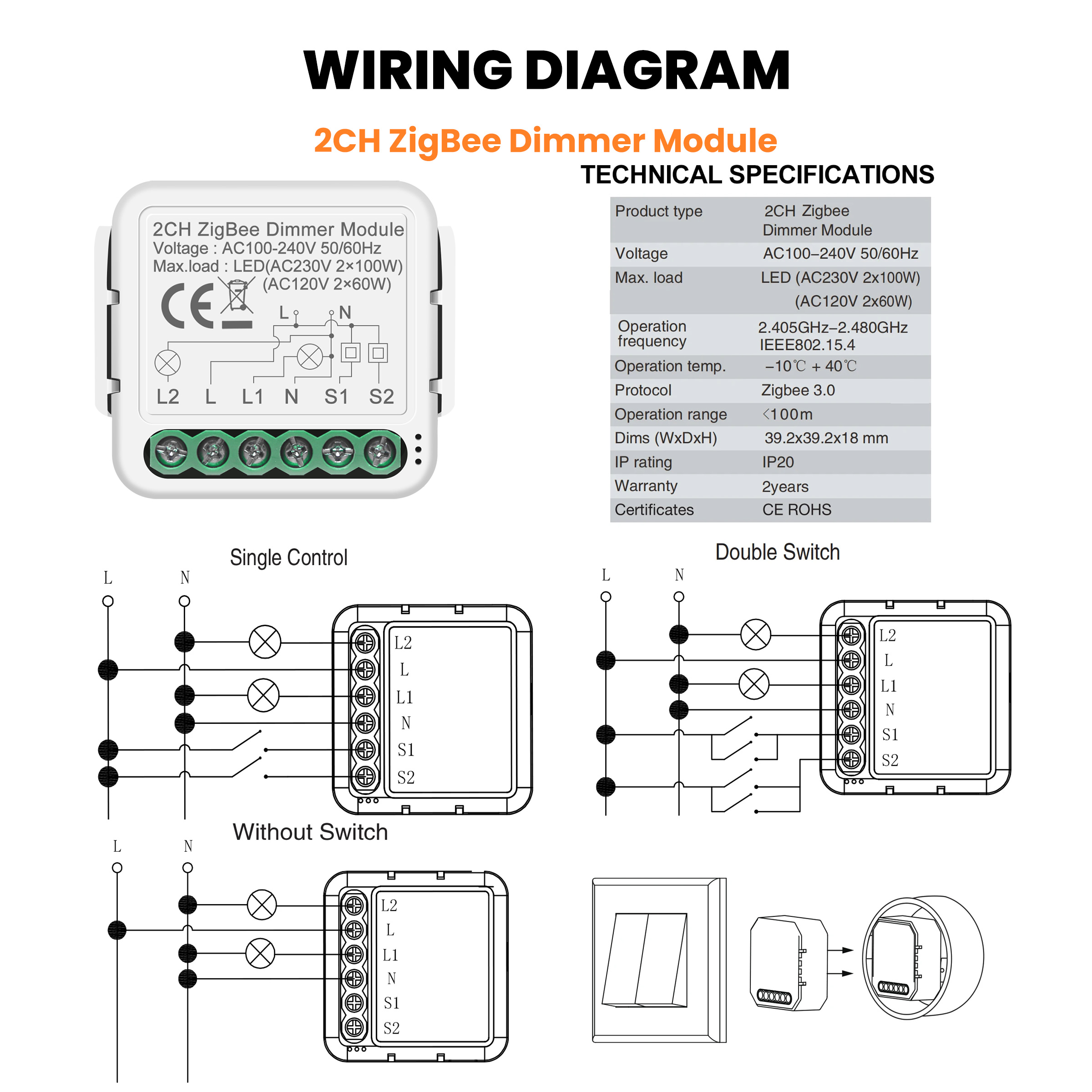 GIRIER Tuya Smart WiFi ZigBee  - Smart Home Zigbee recension och pris
