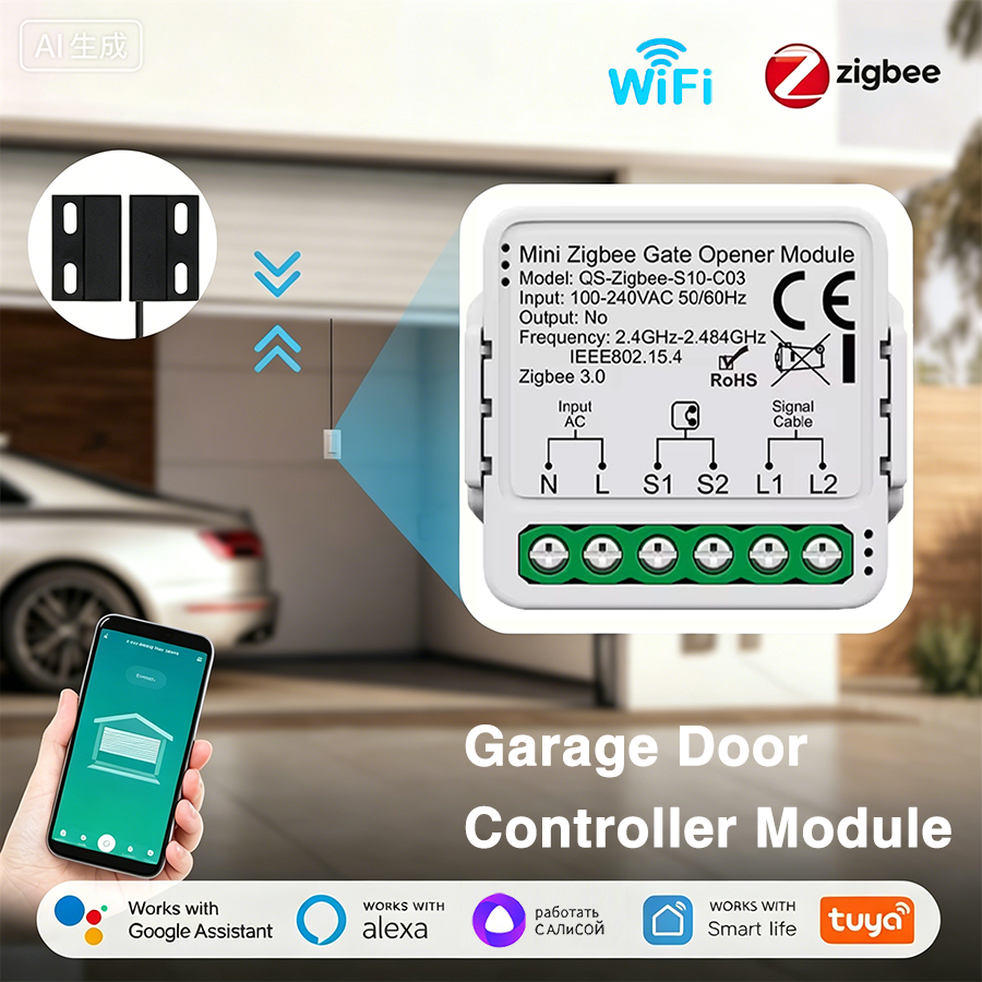 Tuya Smart WiFi or Zigbee Gara - Smart Home Or Smart Home recension och pris