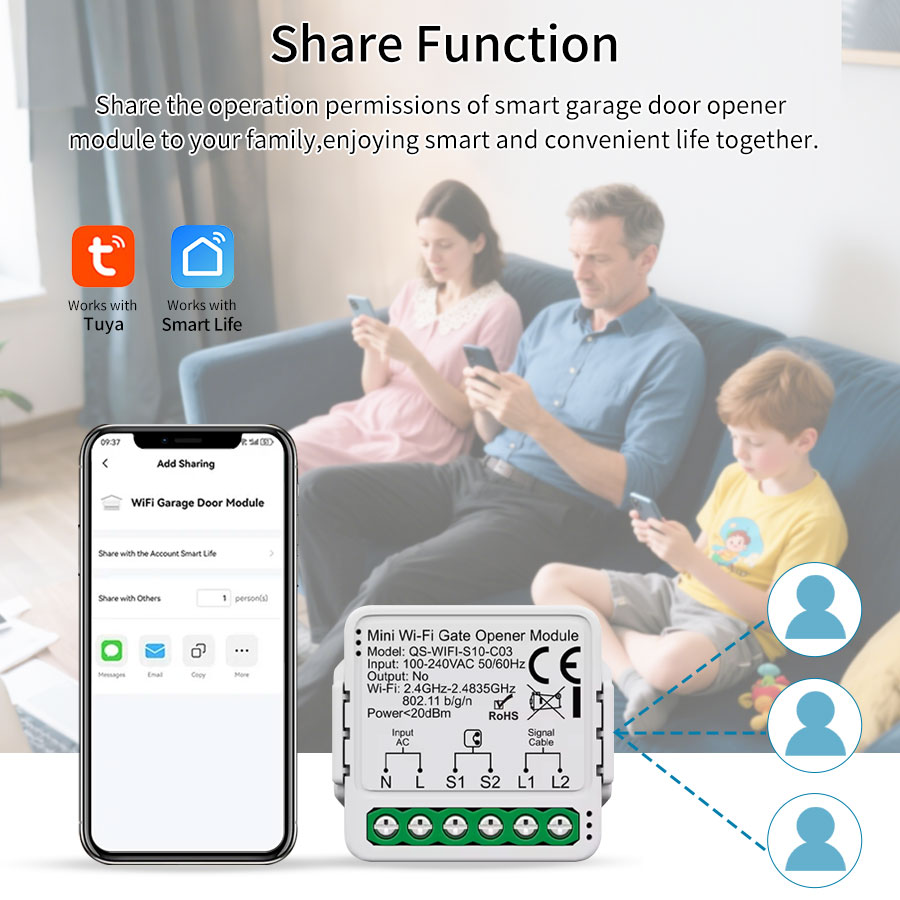 Tuya Smart WiFi or Zigbee Gara - Smart Home Or Smart Home recension och pris