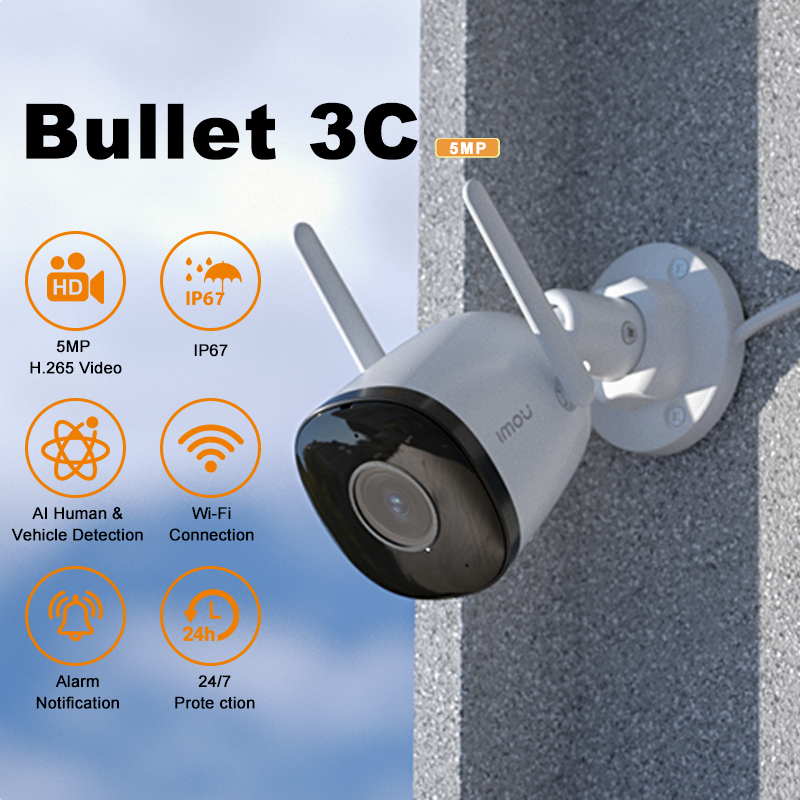 IMOU Bullet 3C 3MP/5MP IP Came - Smart Home Imou recension och pris