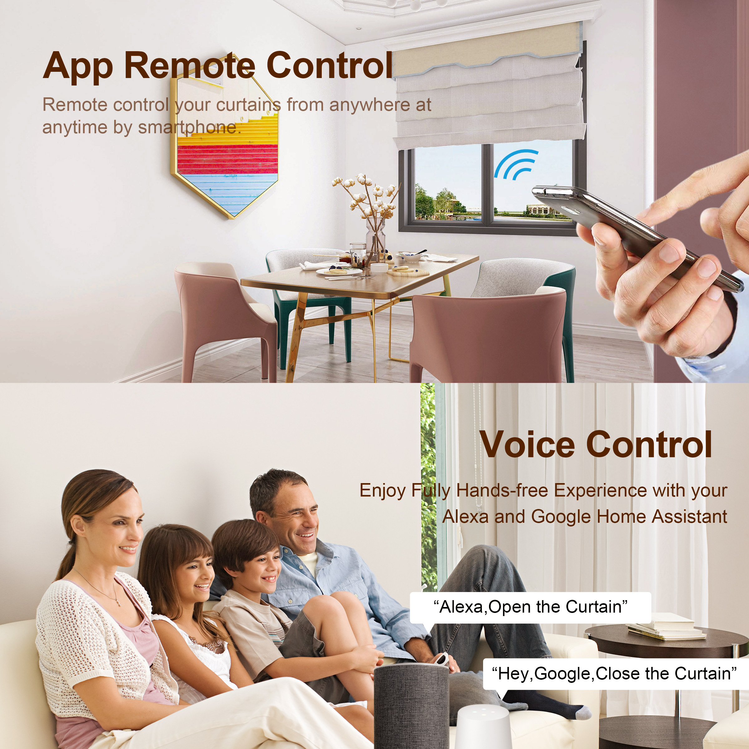 GIRIER Tuya Smart Wifi Curtain - Smart Home Blinds recension och pris