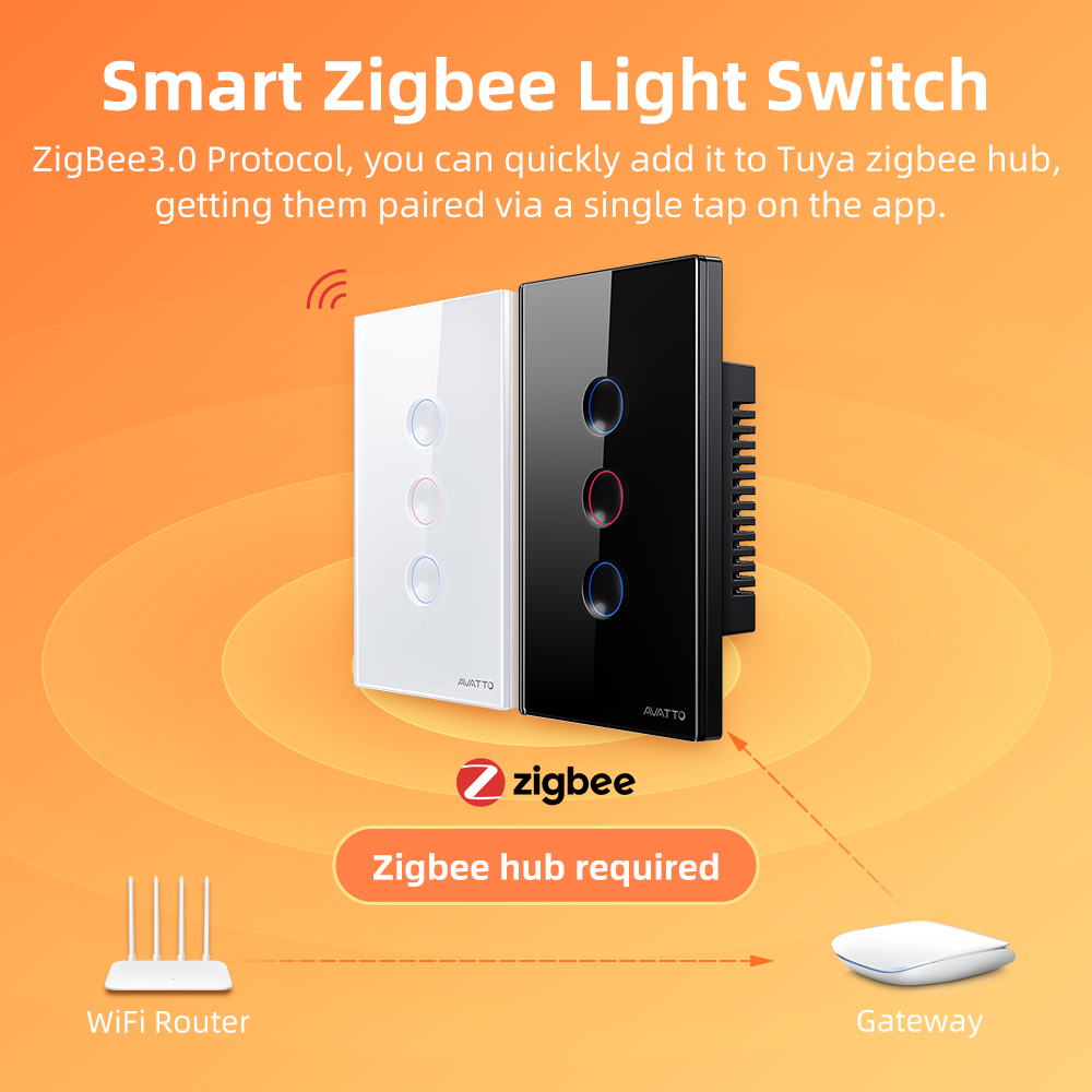 AVATTO 1/2/3/4 Gang ZigBee Sma - Smart Home Zigbee recension och pris