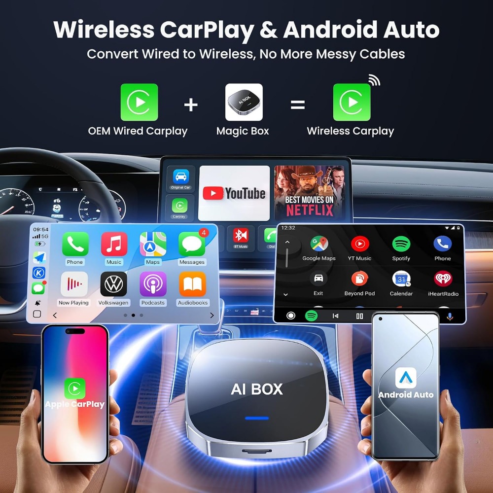 Wireless CarPlay & Android Aut - Smart Home Youtube recension och pris