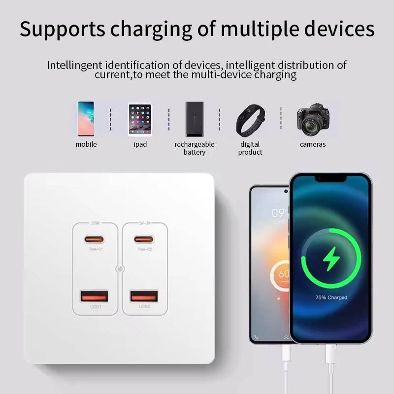 Herepow Wall Power Socket With - Smart Home Or Smart Home recension och pris