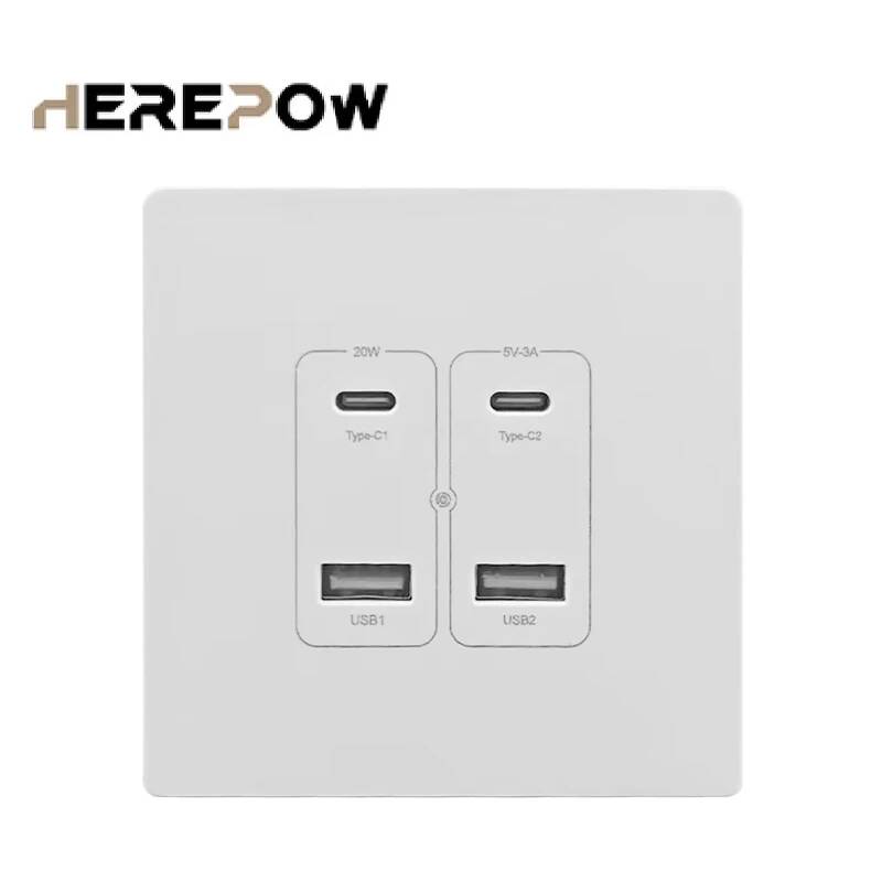 Herepow Wall Power Socket With - Smart Home Or Smart Home recension och pris