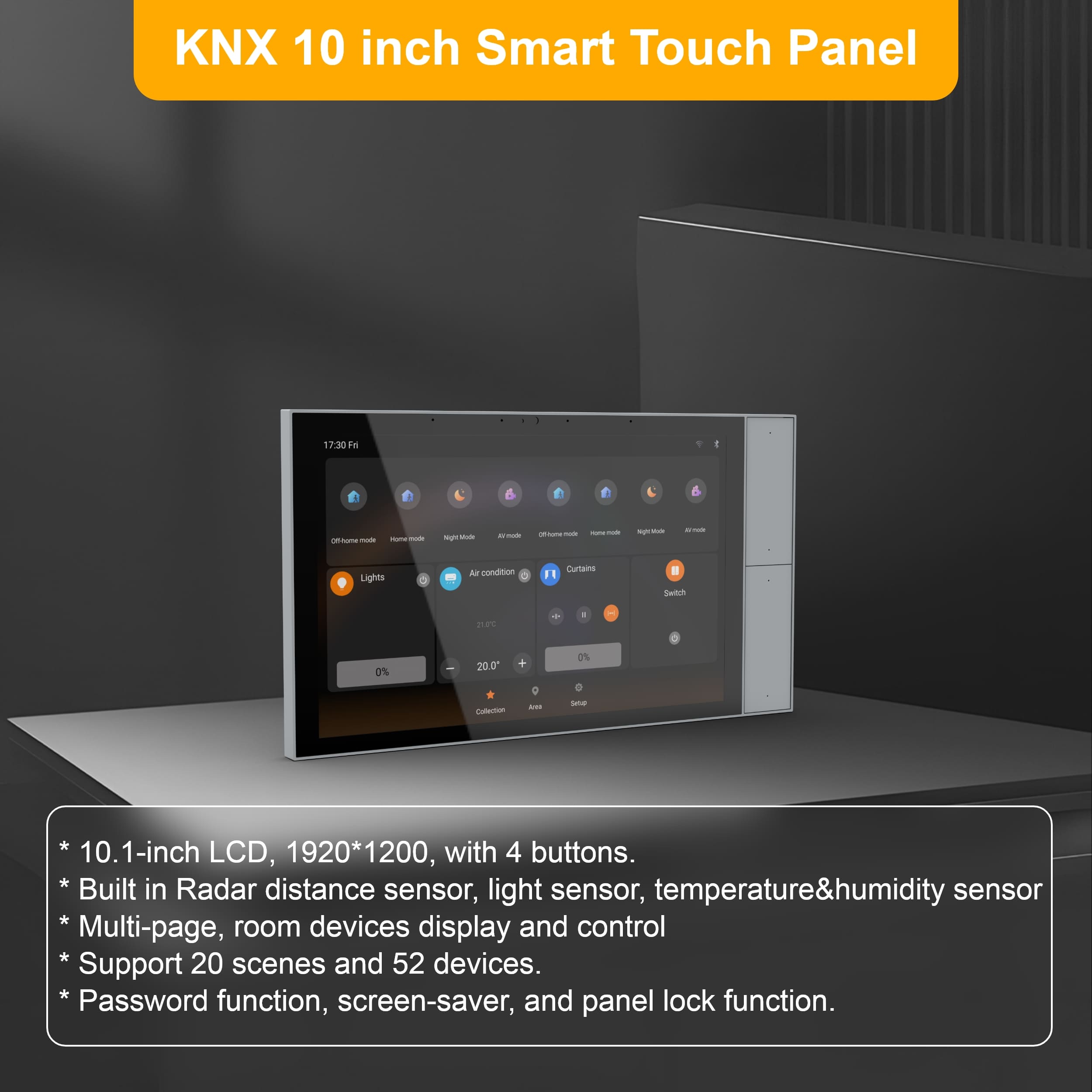 KNX Smart Touch Panel for Bus  - Smart Home Knx System recension och pris