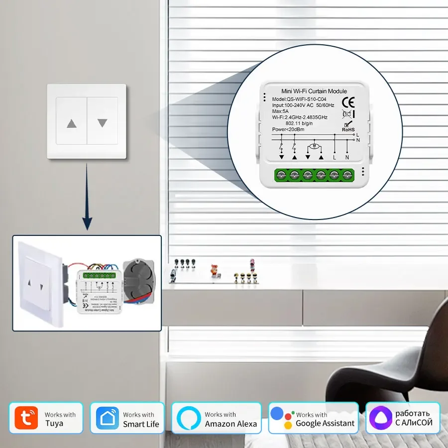 Tuya Smart ZigBee/WiFi Curtain - Smart Home Blinds recension och pris
