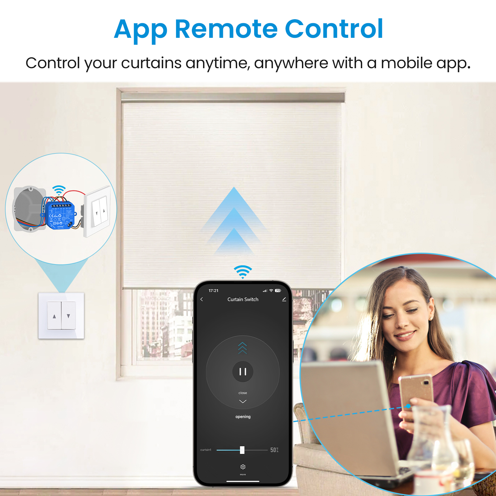 LoraTap Tuya Smart Roller Shut - Smart Home Blinds recension och pris