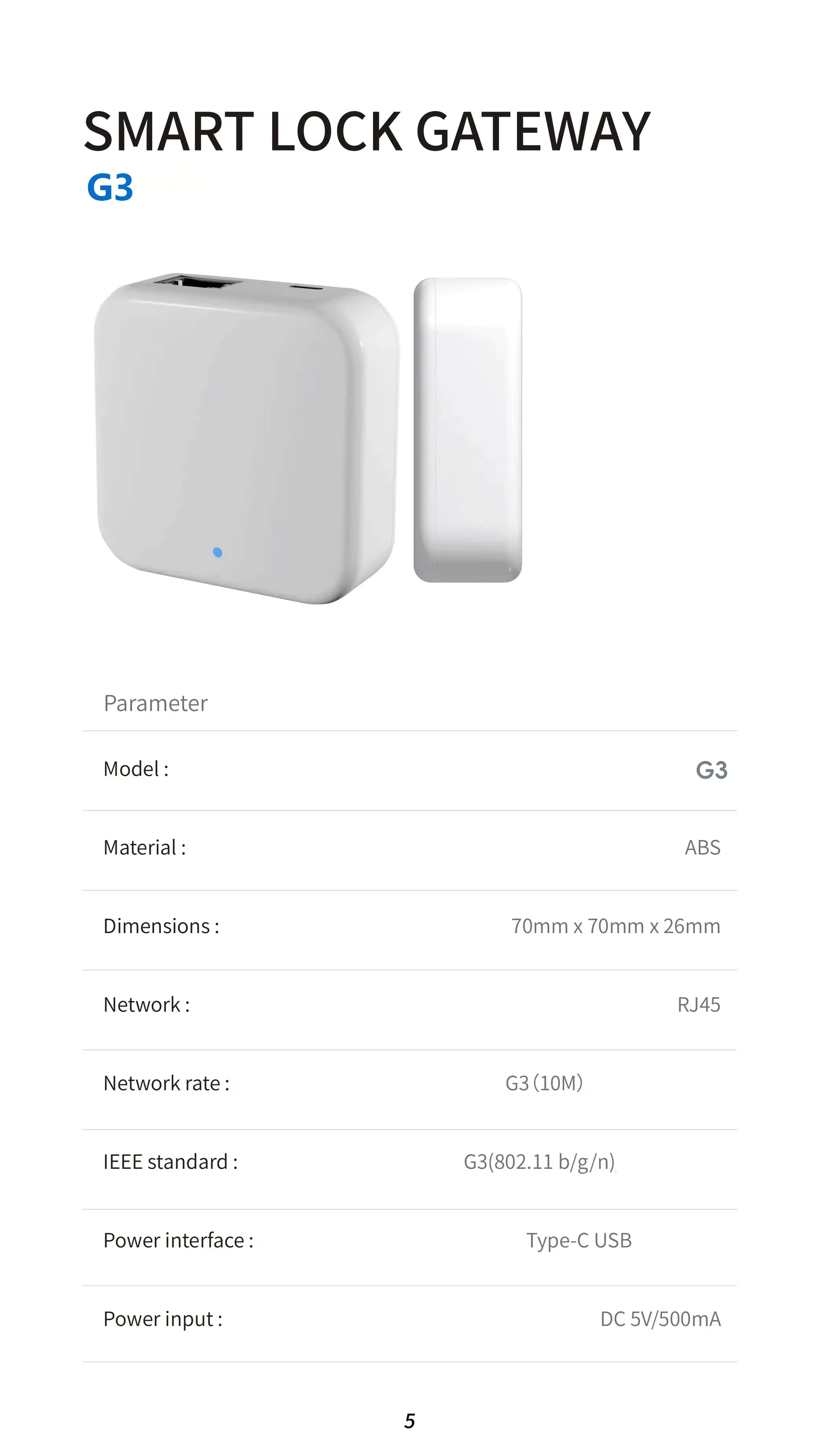 TTLOCK Gateway G2 G3 Bluetooth - Smart Home Wifi Hub recension och pris