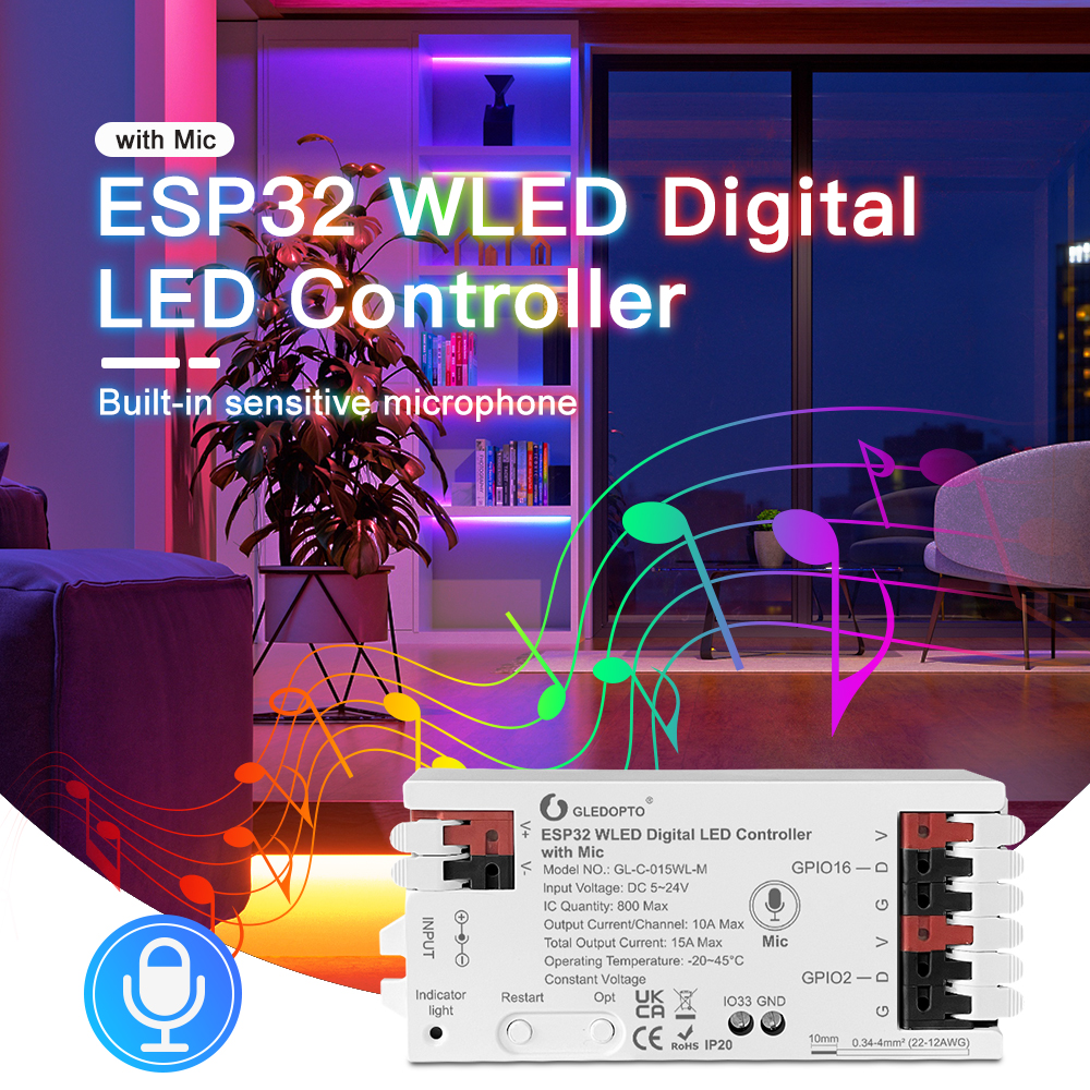 WLED Smart Wifi 360 Round Tube - Smart Home Youtube recension och pris