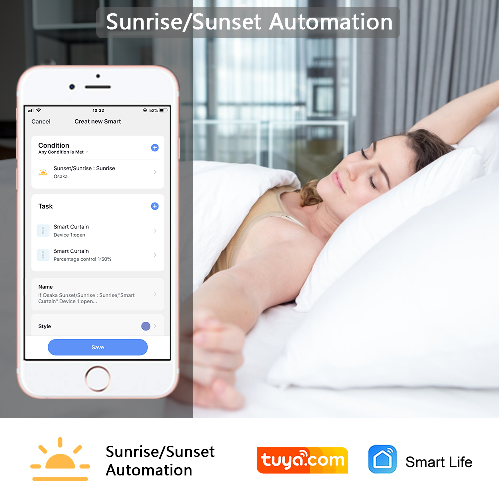 Tuya Smart Life ZigBee 3.0 Cur - Smart Home Blinds recension och pris