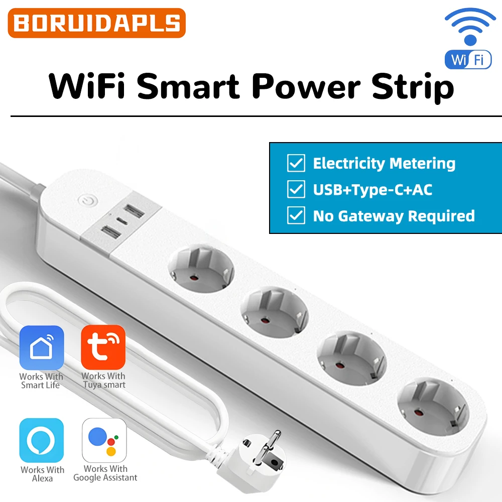 BORUIDAPLS EU Plug WiFi Smart  - Smart Home Or Smart Home recension och pris