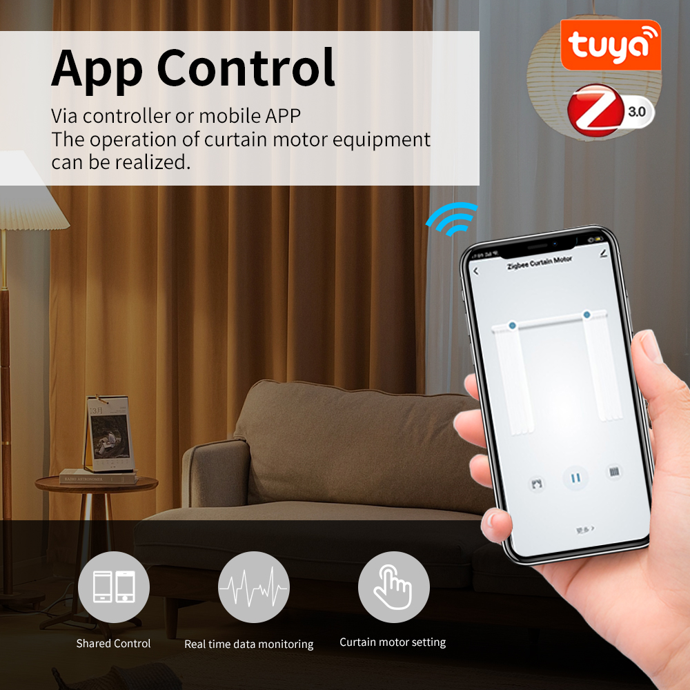 Tuya Zigbee Smart Electric Cur - Smart Home Blinds recension och pris