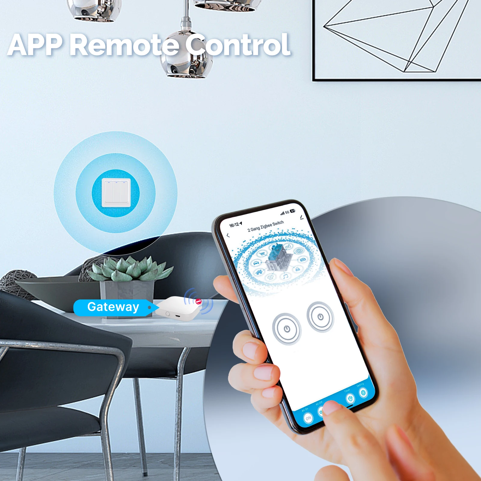 MOES ZigBee Smart Light Switch - Smart Home Zigbee recension och pris