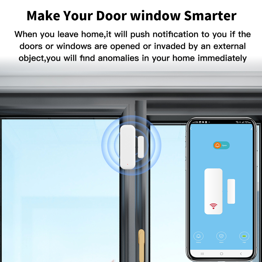 Tuya WiFi or ZigBee Door Windo - Smart Home Or Smart Home recension och pris