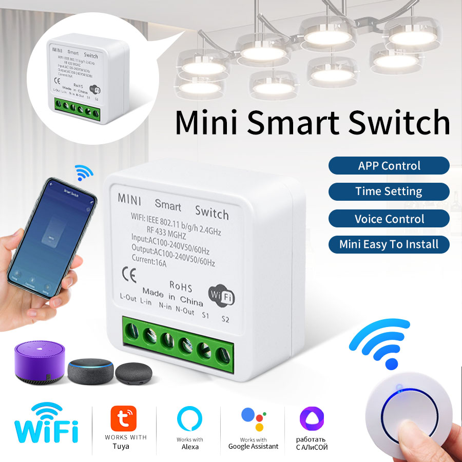 RF433Mhz 16A/20A Tuya WiFi Sma - Smart Home Control Panel recension och pris