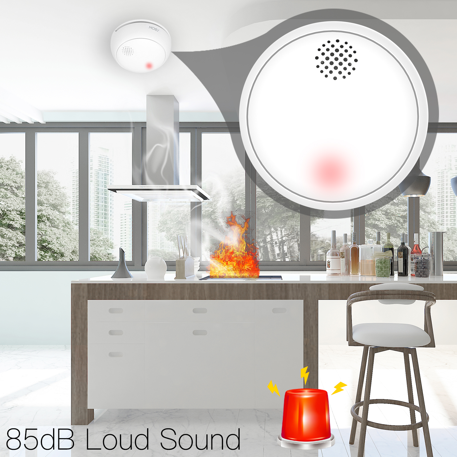MOES ZigBee Smart Smoke Alarm  - Smart Smoke Detector recension och pris