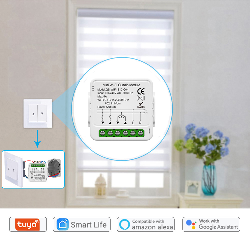Tuya WiFi Zigbee Smart Curtain - Smart Home Blinds recension och pris